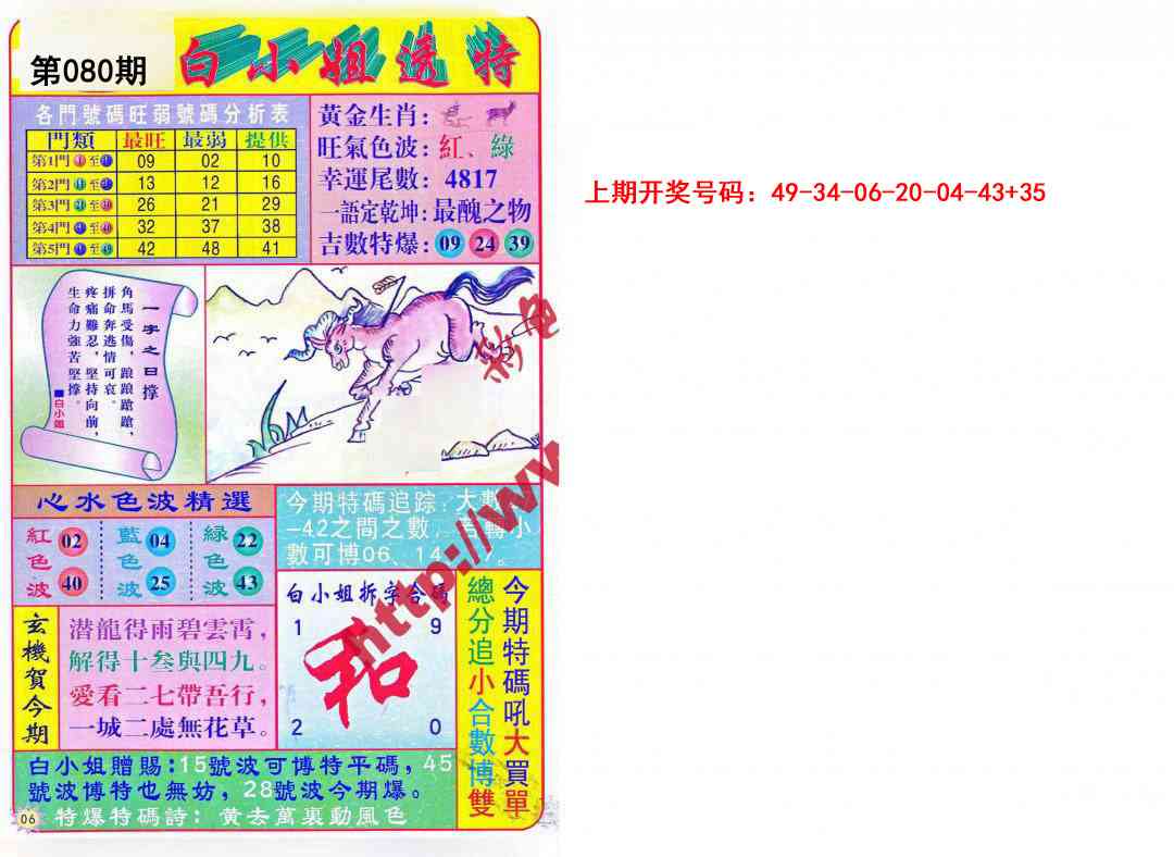 080期白小姐透特[图]