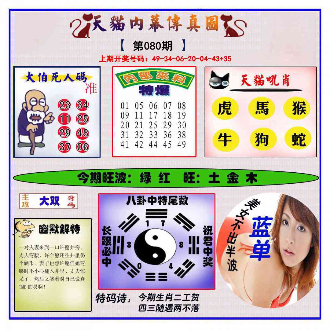 080期内幕传真图[图]